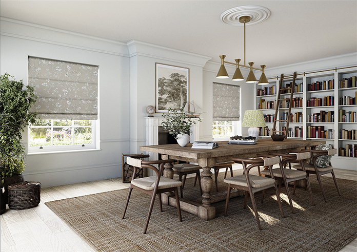 Etched Vine, Sandstone - Roman Blind - Image 7